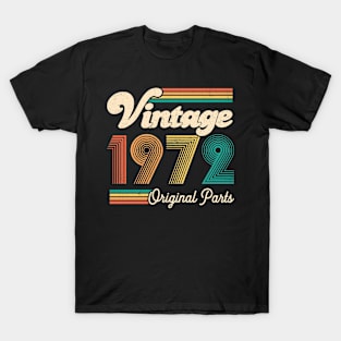 Retro Vintage 1972 Limited Edition 50th Birthday 50 Years Old Gift For Men Women T-Shirt